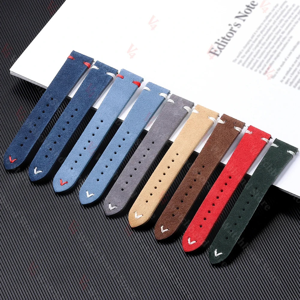 Motorola Moto Watch Stitched Suede Band with Butterfly Clasp