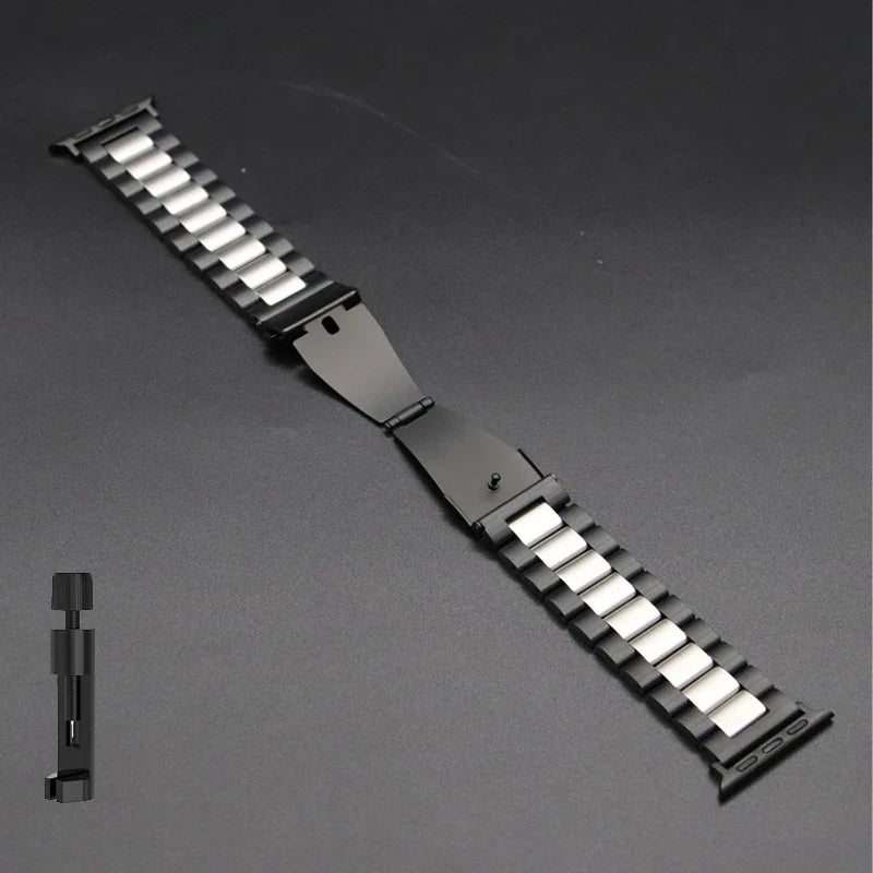 Stainless Steel Strap for Apple Watch Ultra 3/2/1 49mm – Series 11/10/9/8/7/6/SE/5/4/3 46/45/44/42/41/40/38mm