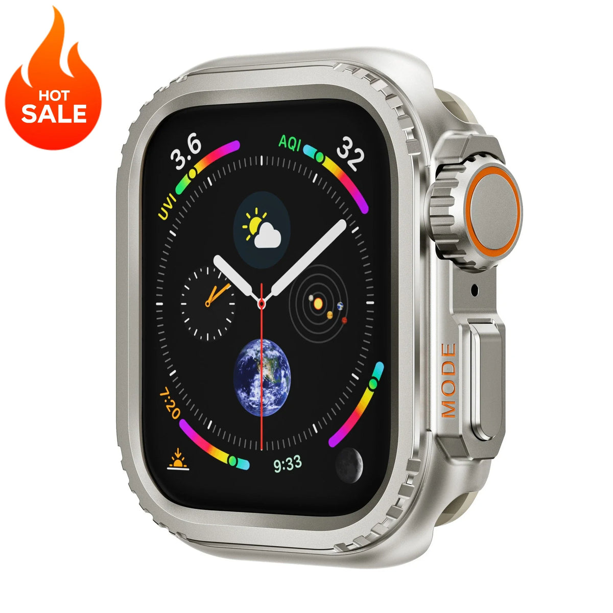 Metal Alloy Protective Case for Apple Watch Series 4–12, SE, and Ultra 1/2/3/4