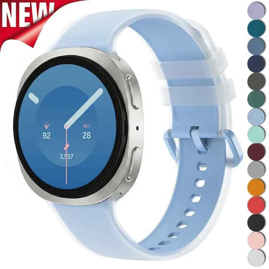 Jelly Silicone Band for Galaxy Watch 8 & 9 40/44mm, 8 Classic 46mm