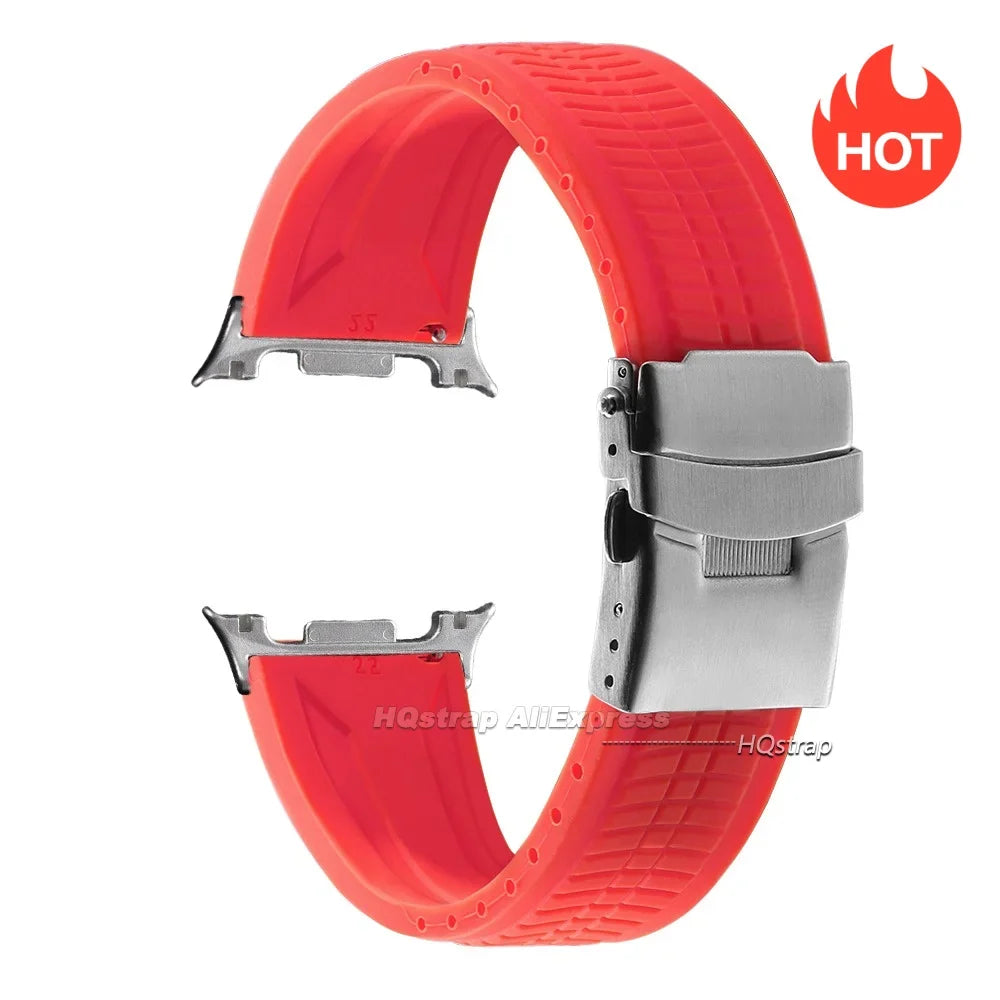Samsung Galaxy Silicone Sport Watch Band - Watch8/Watch8 Classic/Watch9 Waterproof Buckle