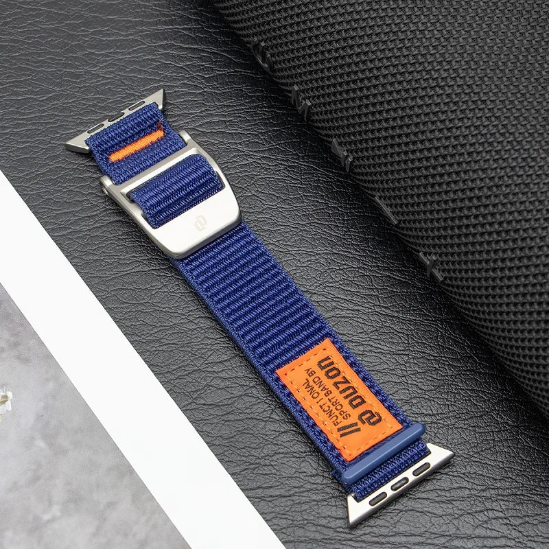 Nylon Sport Watch Band for Apple Watch Ultra 1/2/3 49mm / Series 11 10 9 8 7 6 SE 5 4 – 42/44/45mm