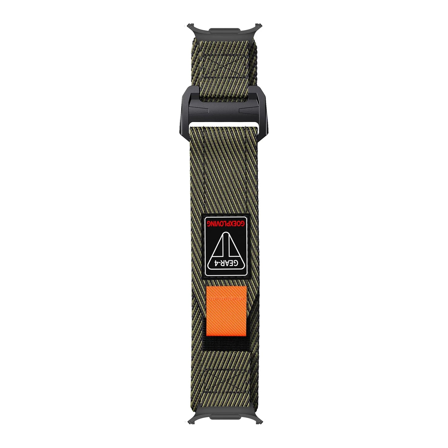 Samsung Galaxy Braided Nylon Watch Band – Ultra/Ultra2 Red Black Adventure