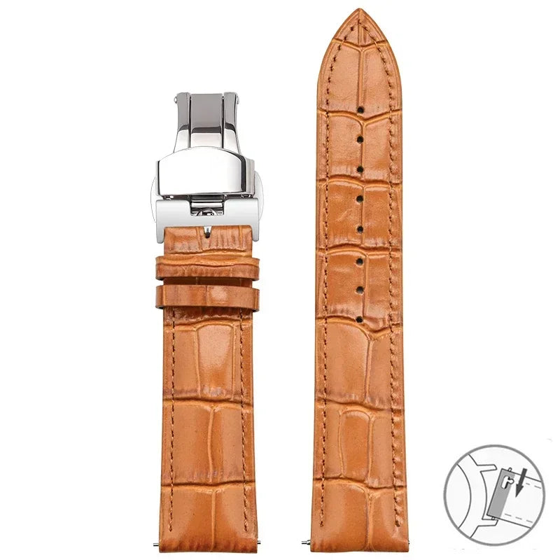 TicWatch Pro 5, Pro 3 & E3 Croc-Embossed Leather Band