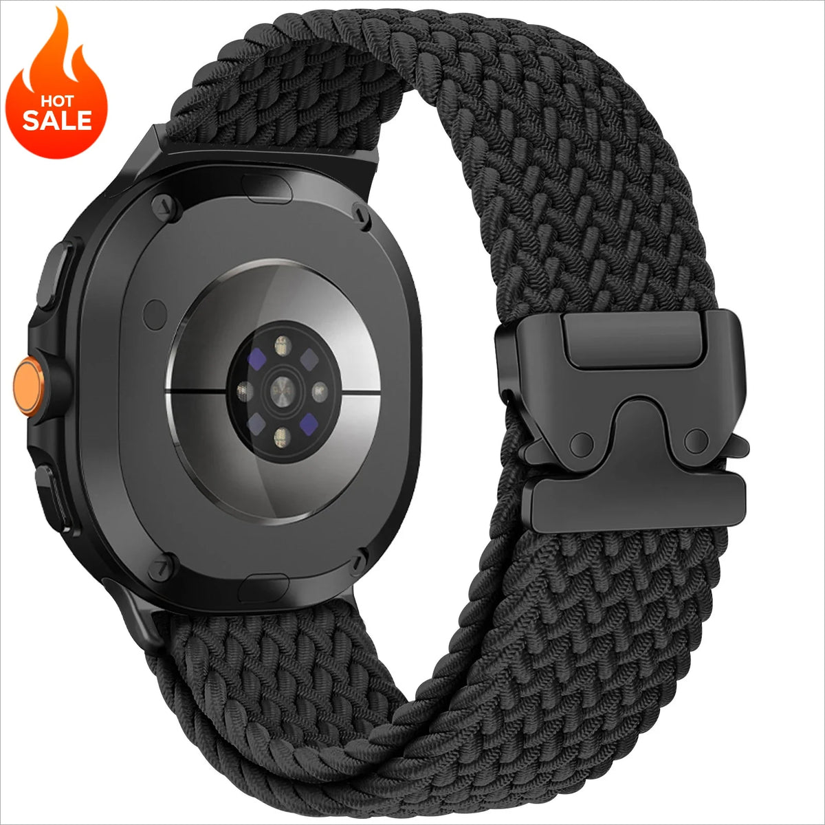 Nylon Woven Loop Band for Samsung Galaxy Watch 9 & 8 40mm 44mm & Classic 46mm | Parachute Buckle Sport Strap
