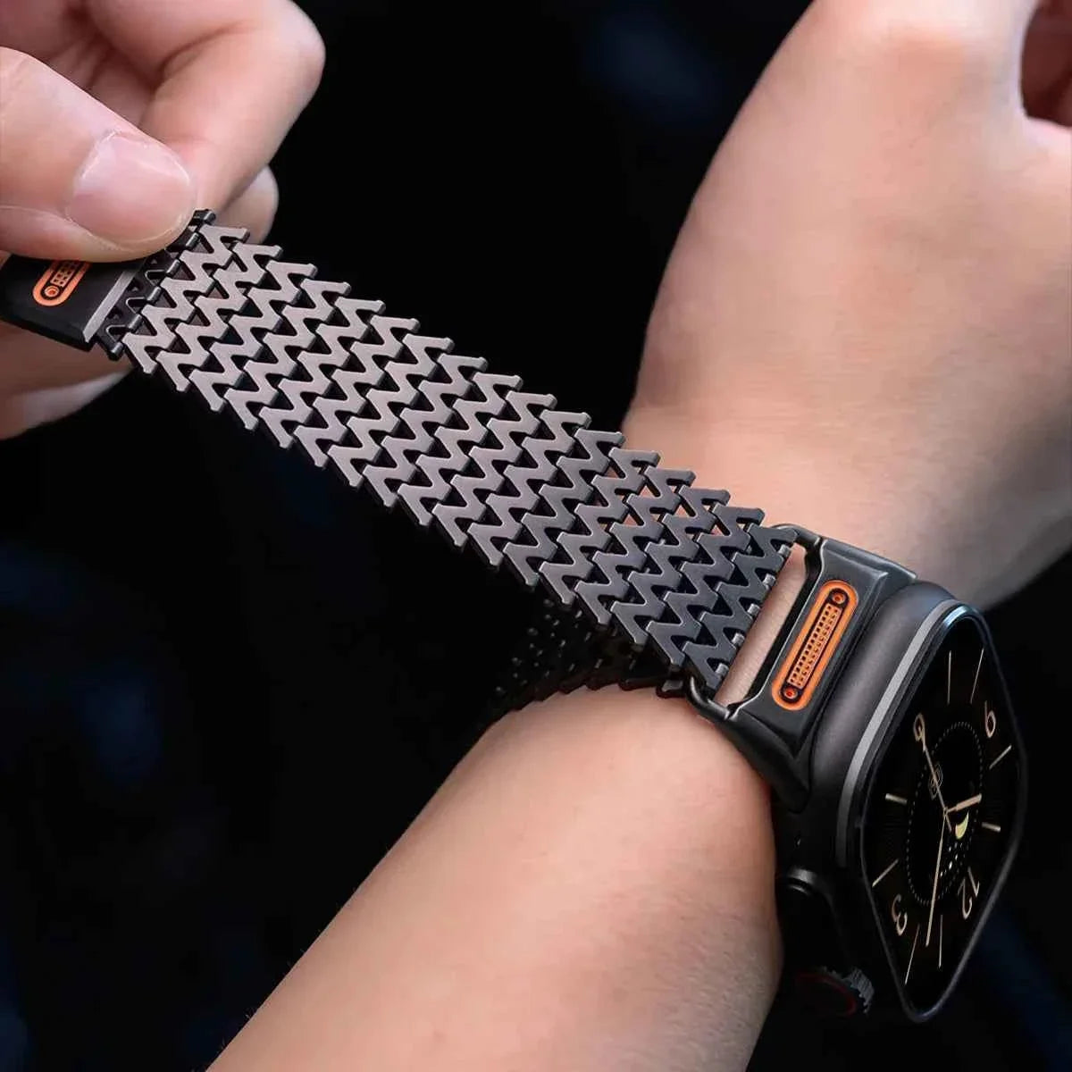 Magnetic Stainless Steel Apple Watch Band – Series 11/10/9/8/7/6/SE & Ultra 1/2/3