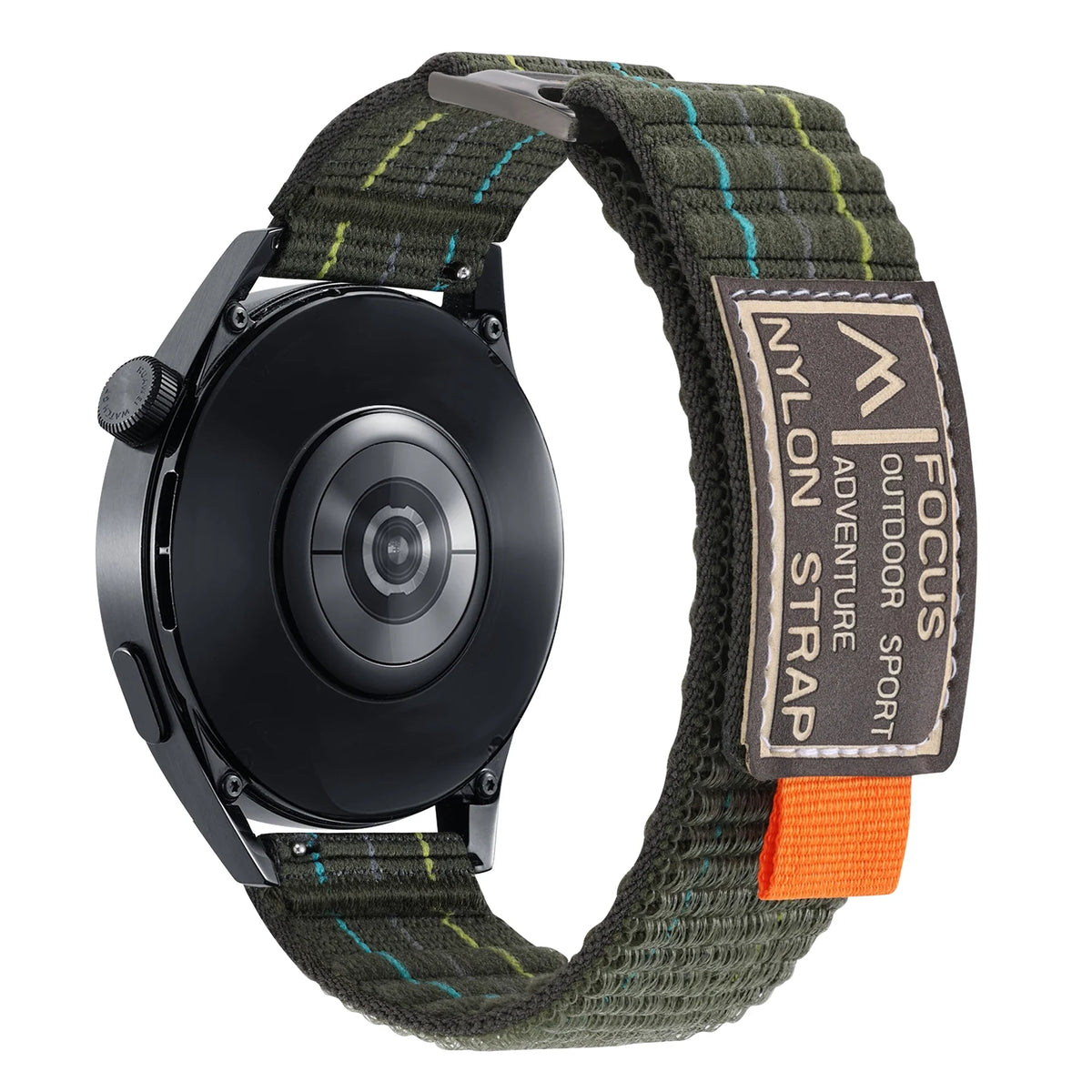 OnePlus Watch Striped Nylon Sport Loop Band, Hook-and-Loop