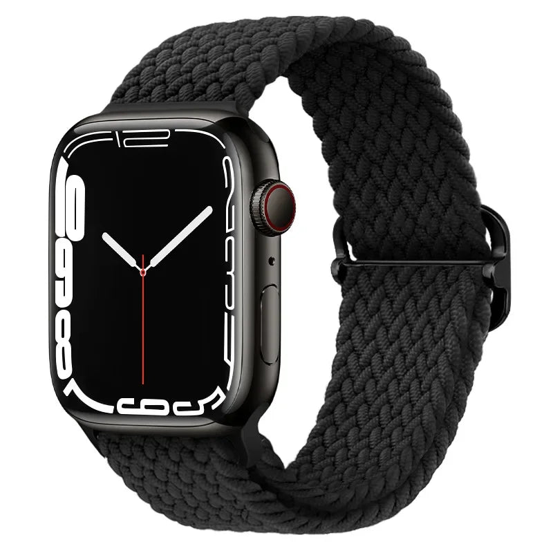 Braided Nylon Solo Loop for Apple Watch Series 1-12, SE & Ultra 1/2/3/4