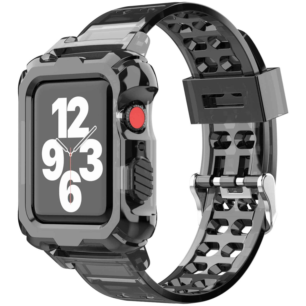 Silicone Apple Watch Band+Case Series 9/8/7/6/5/4/SE