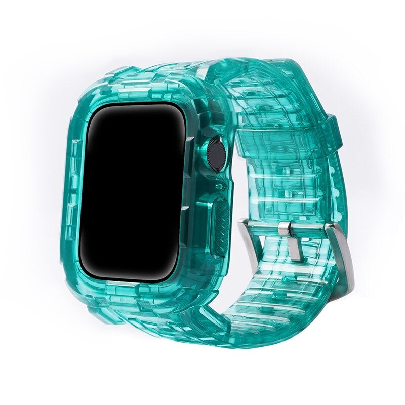 Apple Watch Silicon Band+Case - Stylish Protection for Your Device