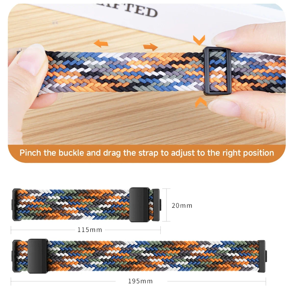 Magnetic Nylon Woven Band for Huawei Watch Fit 4 Pro / Fit 4 / Fit 3