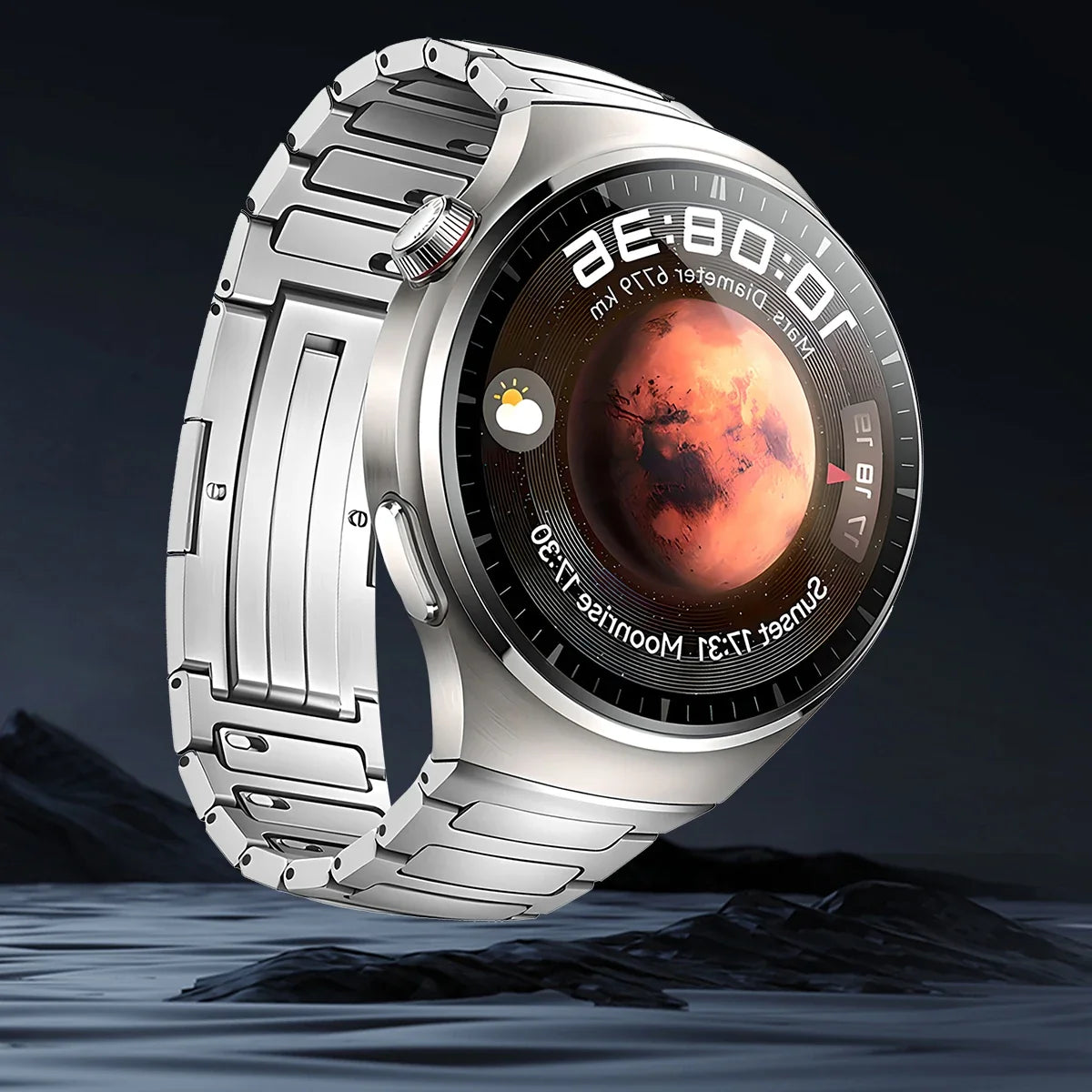 Titanium Alloy Band for Huawei Watch 4 Pro – No-Gap Luxury Metal Bracelet