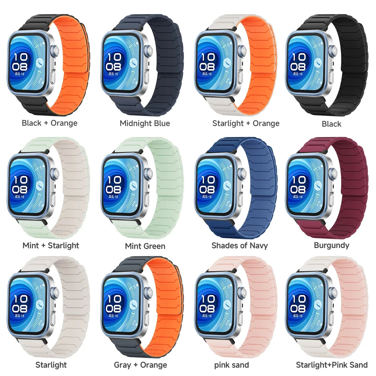 Magnetic Silicone Band for Huawei Watch Fit 4 / Fit 4 Pro / Fit 3 / Fit 2