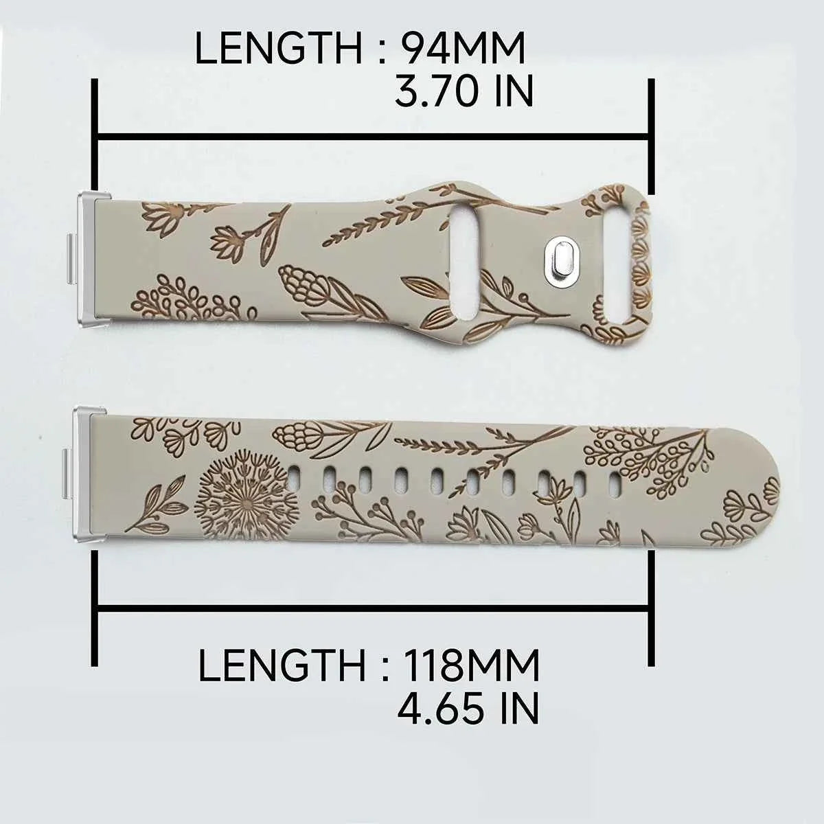 Engraved Pattern Silicone Watch Band for Huawei Watch Fit 4 / 4 Pro / Fit 3 / Fit 2