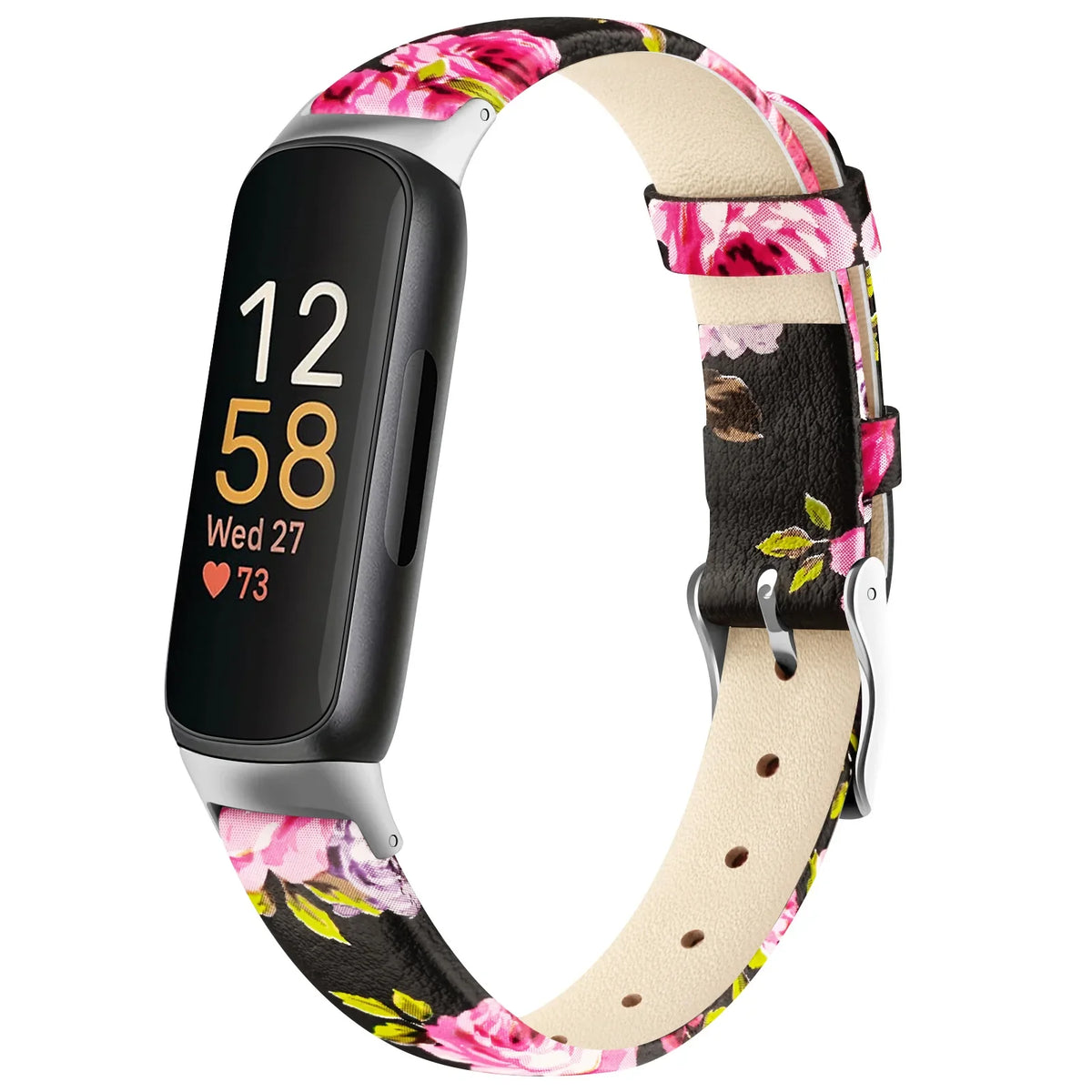 Fitbit Inspire 3, Inspire 2 & Ace 3 Leather Band, Floral & Solid