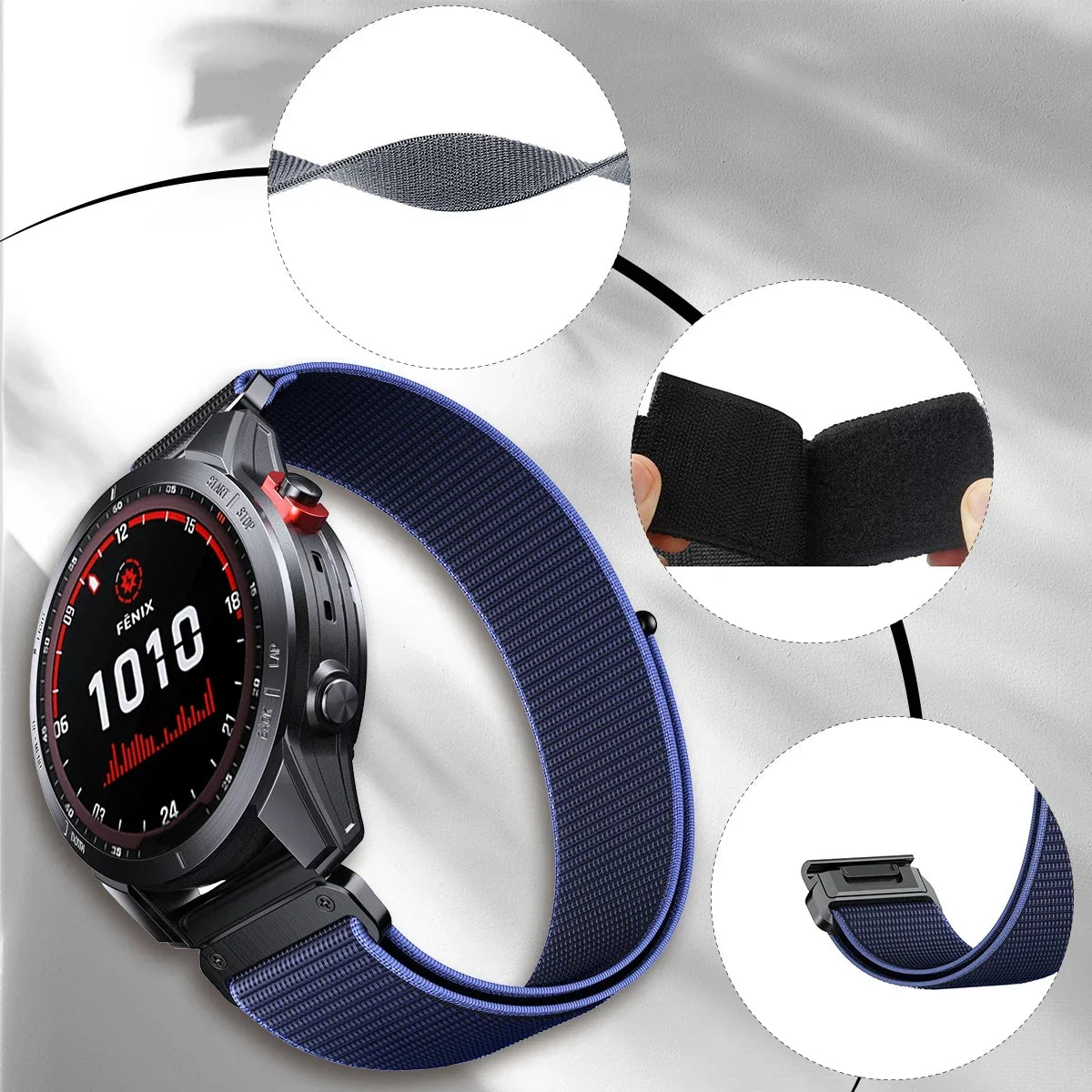 Garmin QuickFit 22/26mm Adjustable Nylon Loop Band