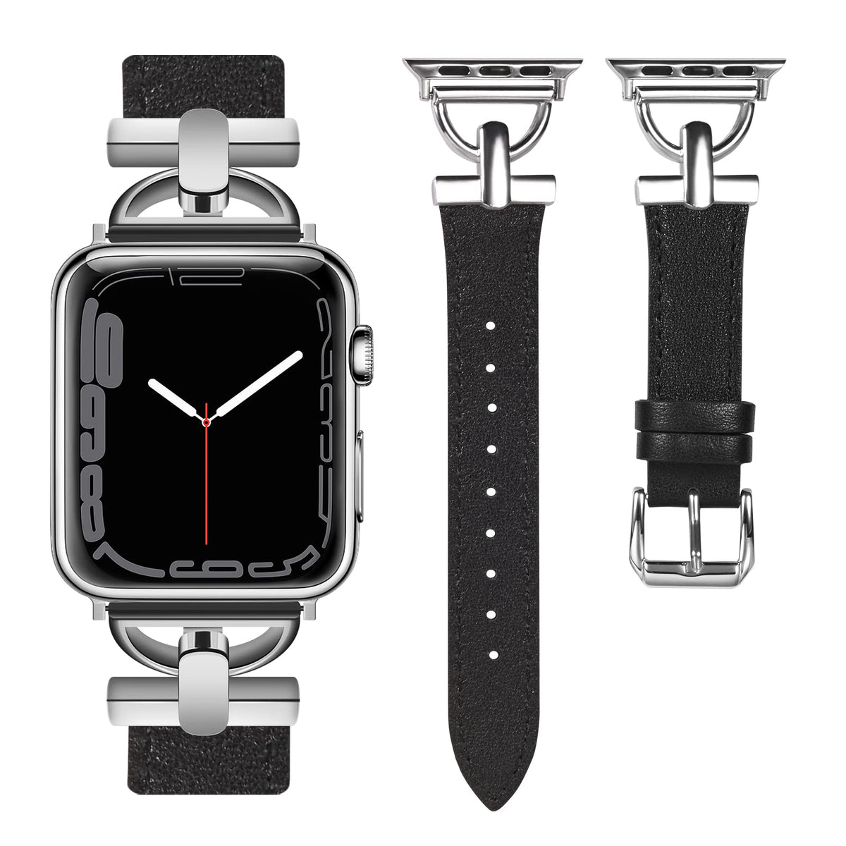 Apple Watch Leather Slim Strap Series 11/10/9/8/7/6/5/4/ SE / Ultra 1/2/3