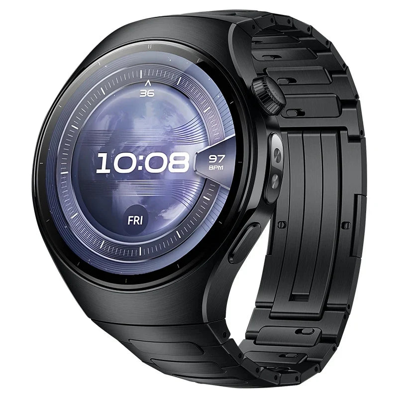 Titanium Band for Huawei Watch 5 46mm / 42mm – No-Gap Luxury Metal Bracelet