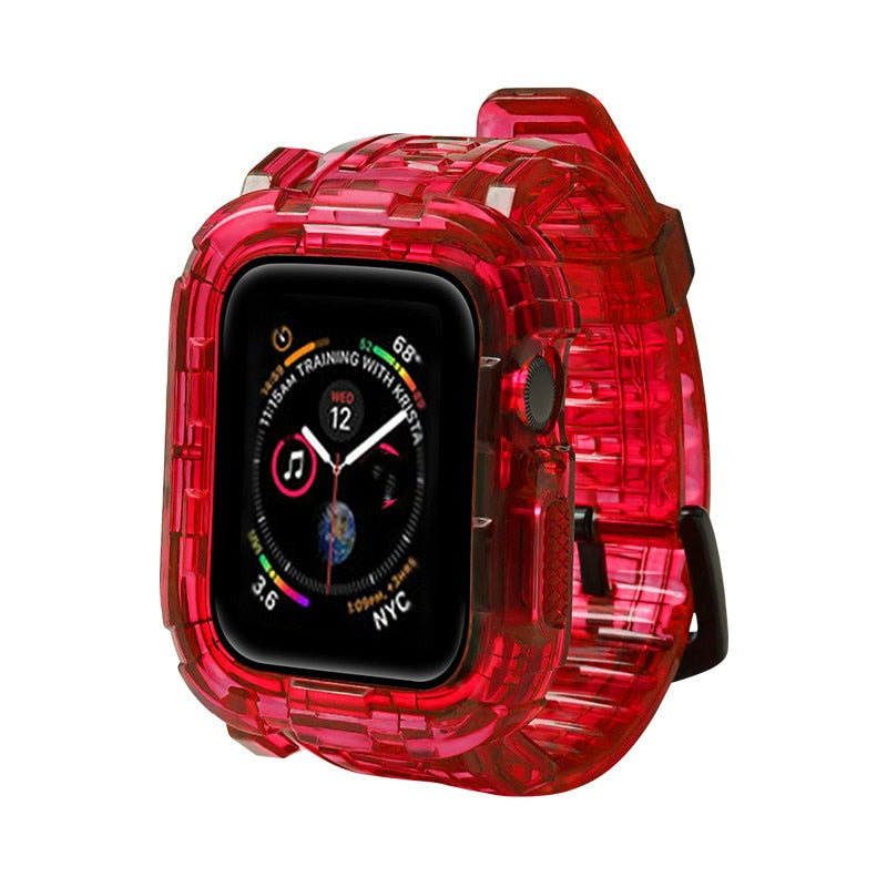 Apple Watch Silicon Band+Case - Stylish Protection for Your Device