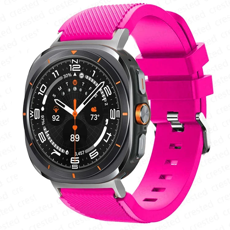 Samsung Galaxy Silicone Sport Watch Band - 20mm/Ultra+Ultra2