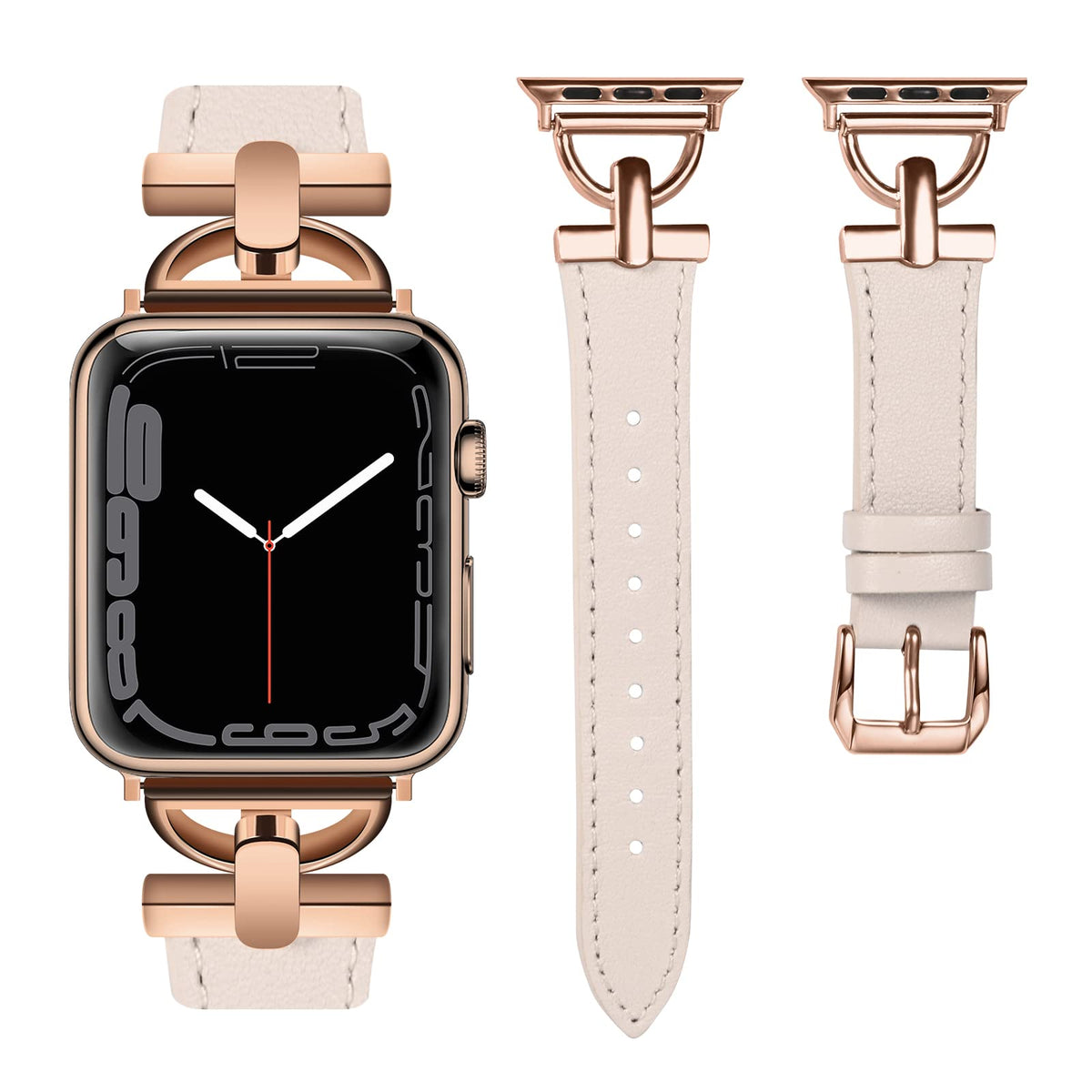 Apple Watch Leather Slim Strap Series 11/10/9/8/7/6/5/4/ SE / Ultra 1/2/3