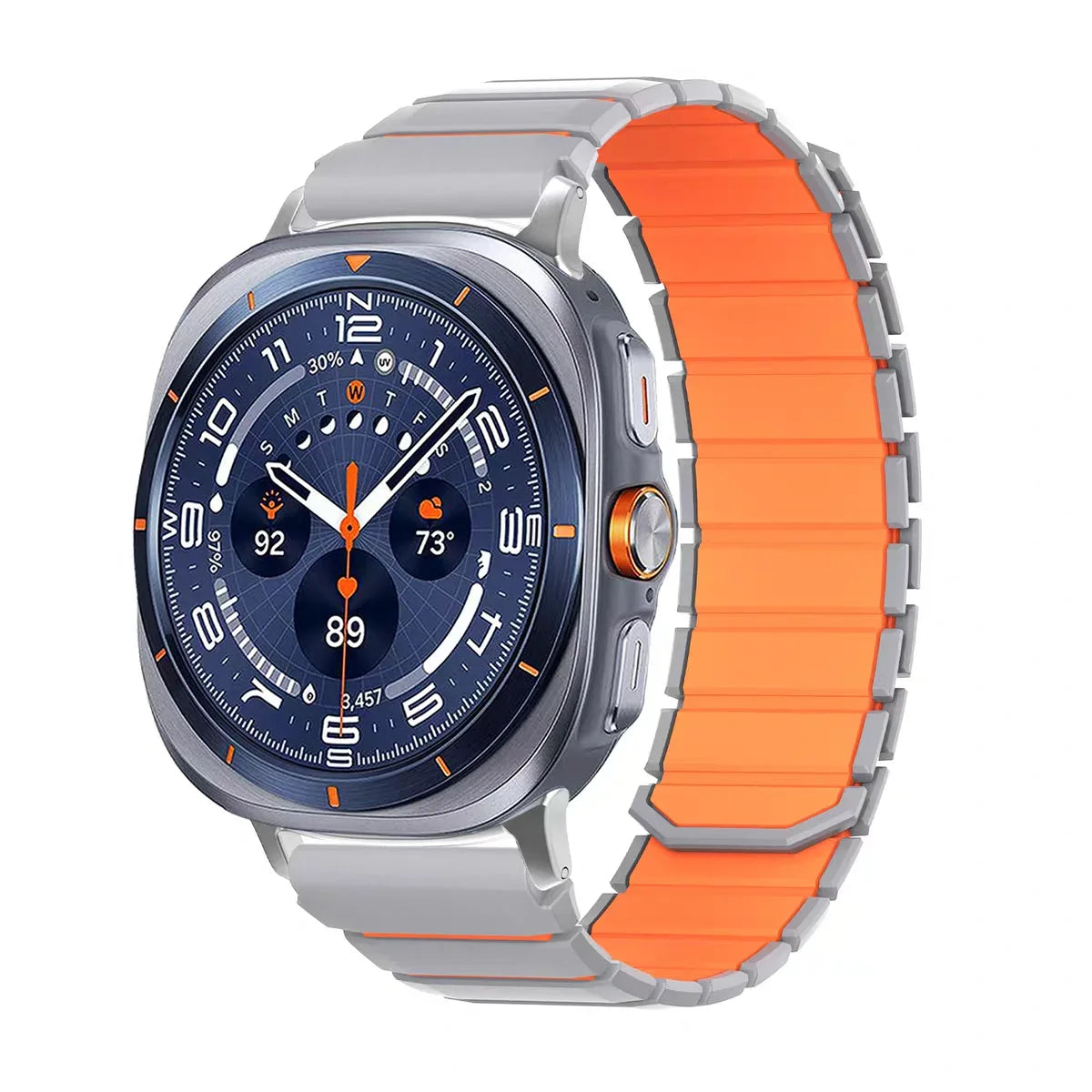 Samsung Galaxy Silicone Magnetic Watch Band Fits Watch8/Watch8 Classic/Watch9/Ultra/Ultra2