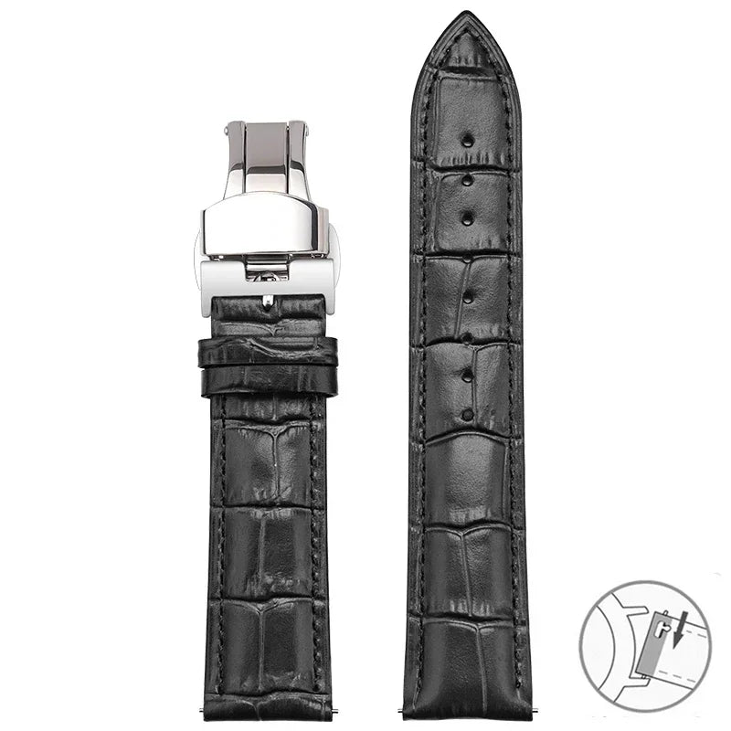 COROS PACE & APEX Croc-Embossed Leather Band