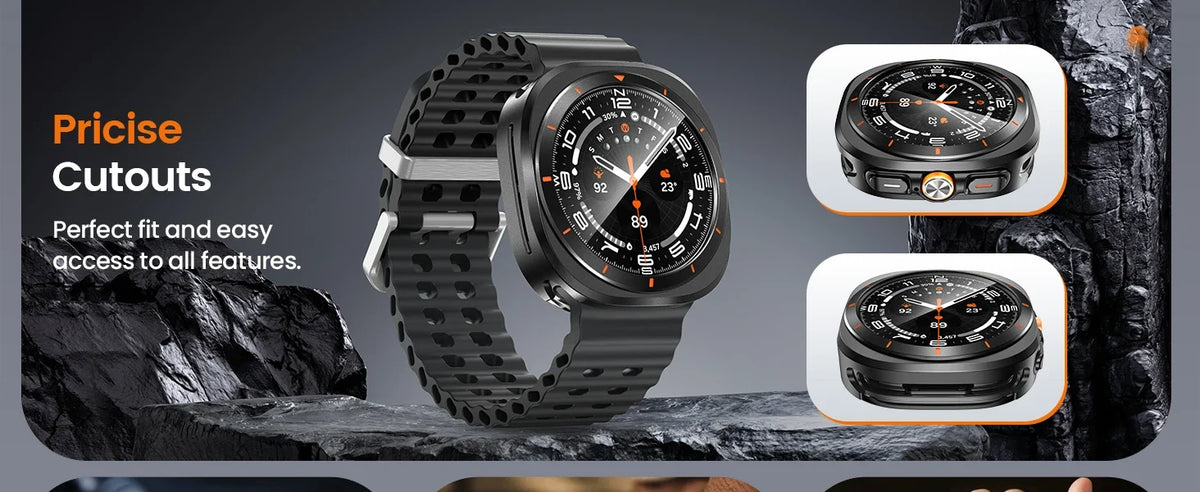 Alloy Case & Tempered Glass for Galaxy Watch Ultra 47mm (2024/2025)