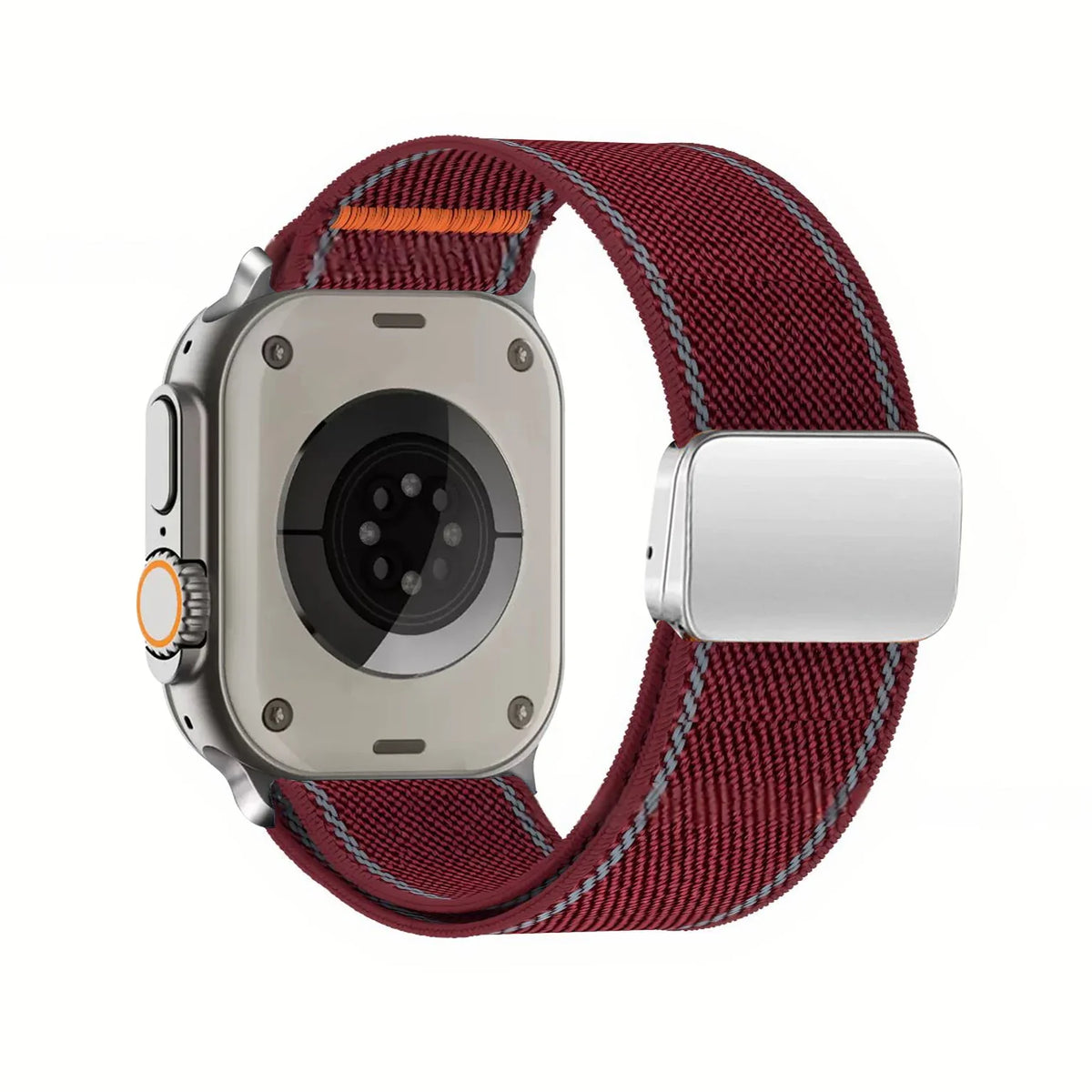 Nylon Strap with Metal Magnetic Buckle for Apple Watch Ultra 3/2/1 49mm – Series 11/10/9/8/7/6/SE 46/45/44/42mm