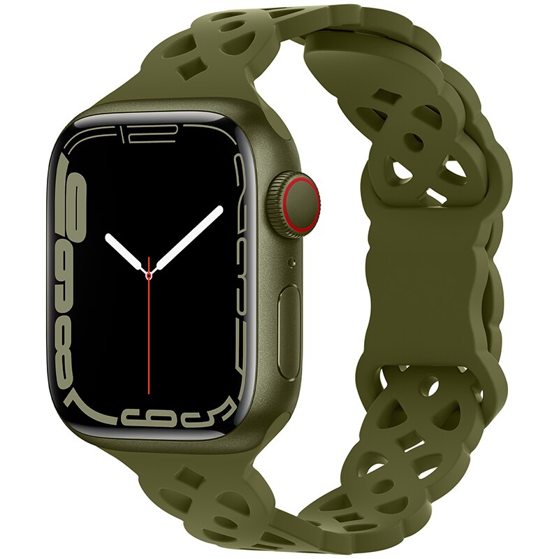 Silicone Strap Apple Watch Band Series - Stylish Comfort & Compatibility