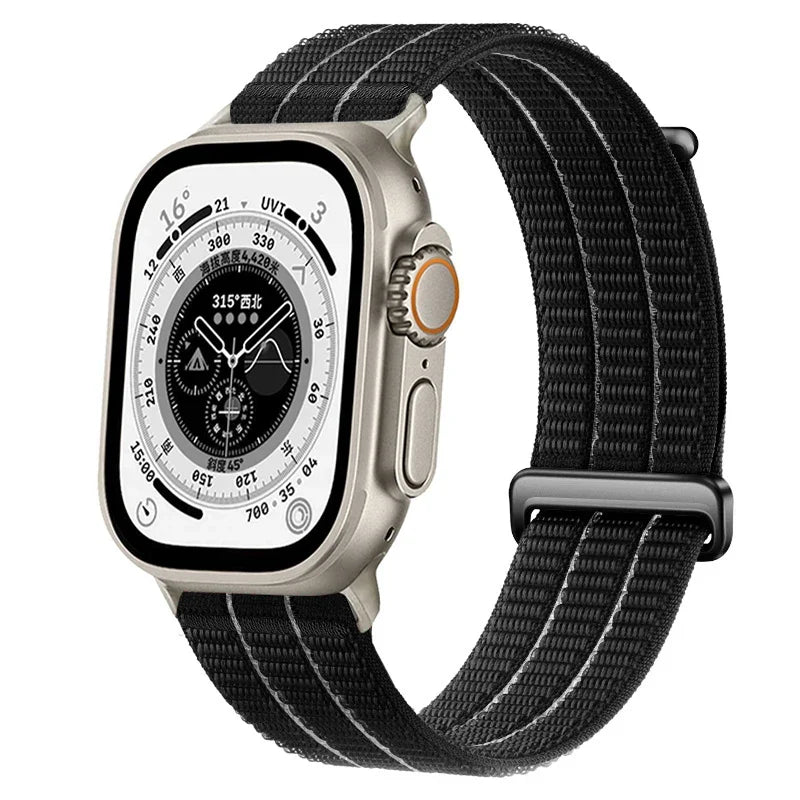 Nylon Weave Sport Band for Apple Watch Series 1-12, SE & Ultra 1/2/3/4