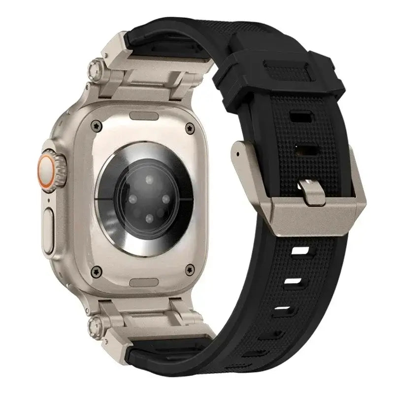 Apple Watch Silicone Metal Band - Premium Durable Strap