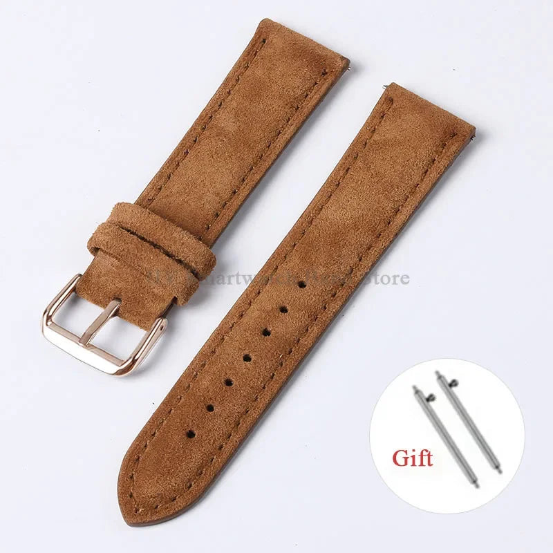 OnePlus Watch Vintage Suede Leather Band, Quick Release