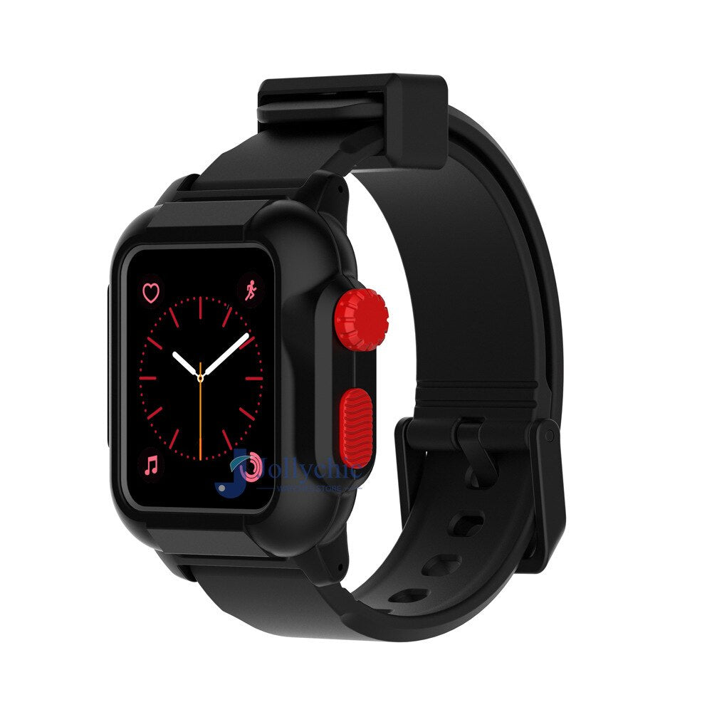 Silicone Band+Case For Apple Watch Strap - Stylish Protection