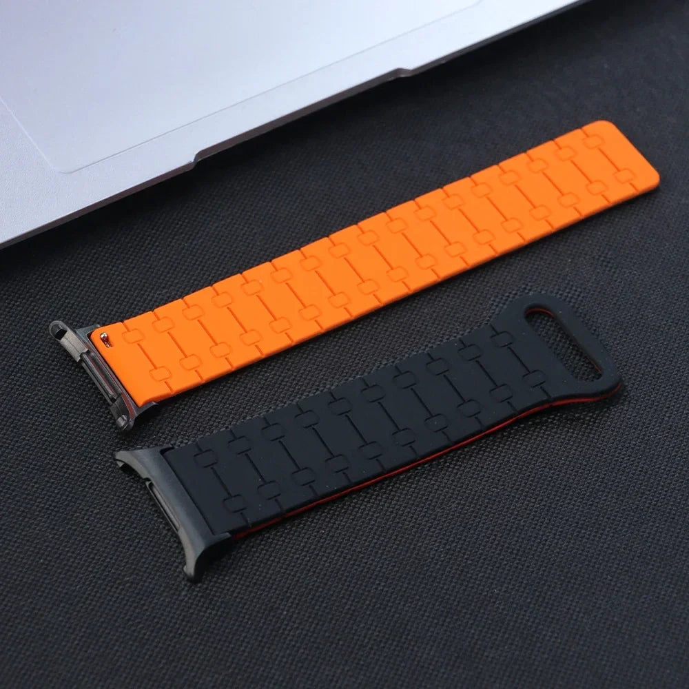 Samsung Galaxy Silicone Link Watch Band – Magnetic for Ultra/Ultra2/Watch8/Watch8 Classic/Watch9