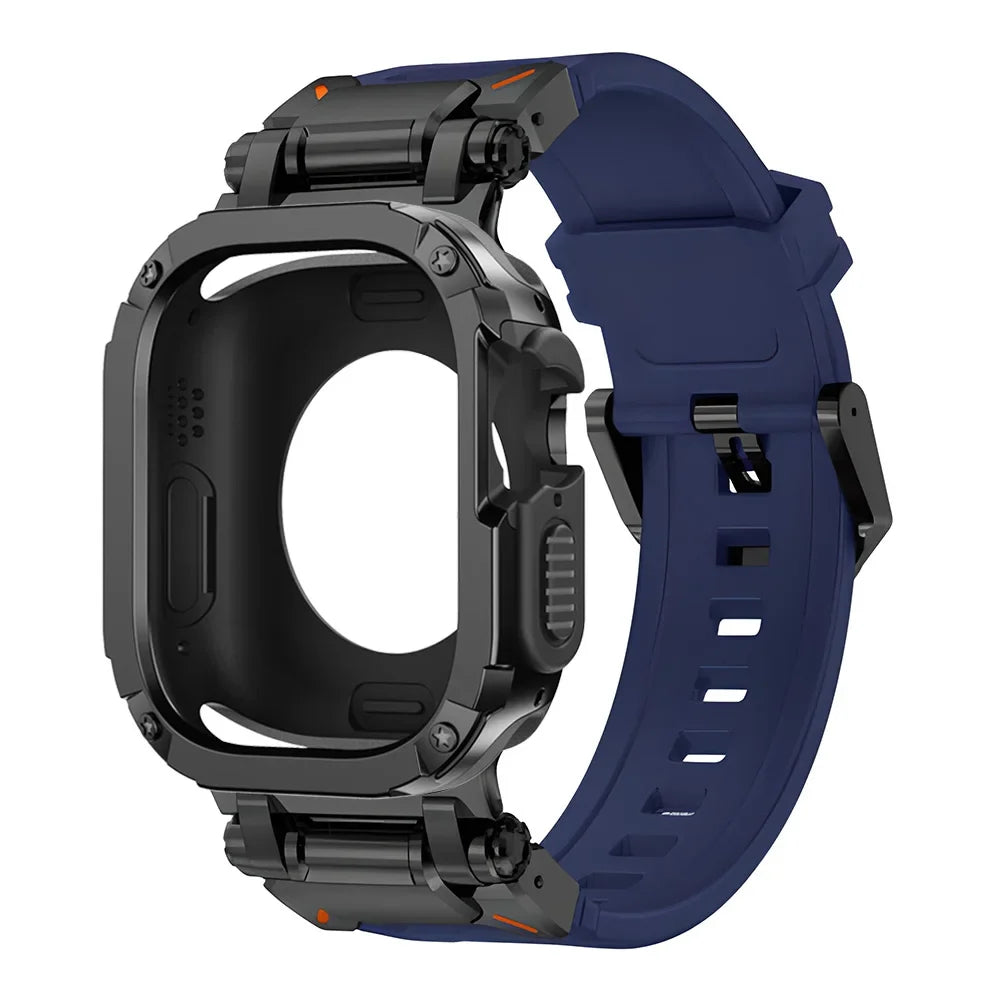 Silicone Case + Band Combo for Apple Watch Series Ultra 1/2/3/4