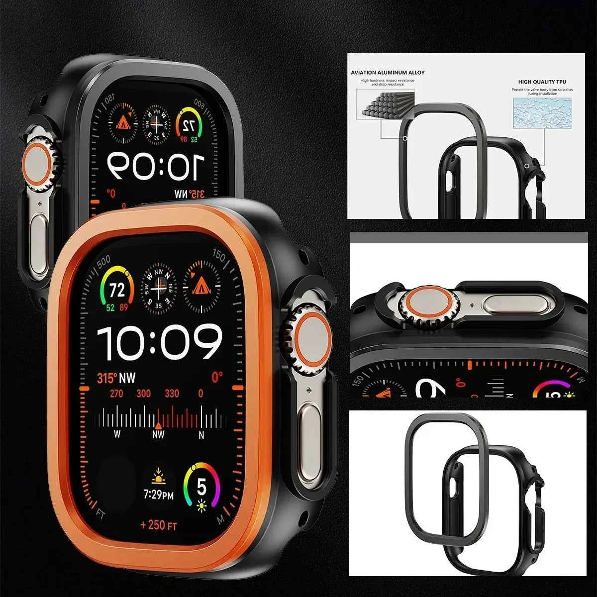 Apple Watch Alloy Case – 38/40/41mm, 42/44/45mm & Ultra 1/2/3 49mm