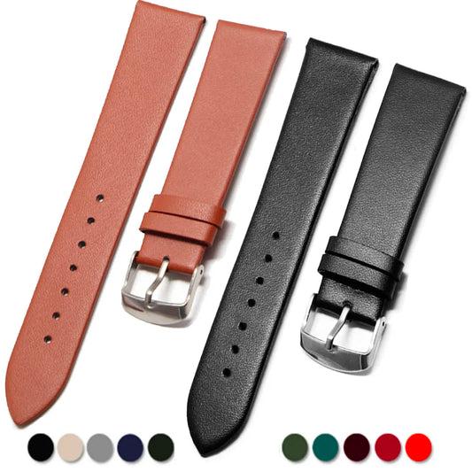 OnePlus Smartwatch Leather Band, Calf Leather Strap with Pin Buckle