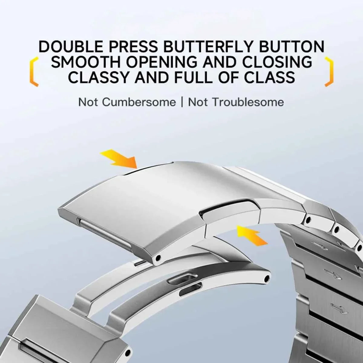 22MM Luxury Stainless Steel Band for Huawei Watch GT5 Pro / GT5 / GT4 46mm