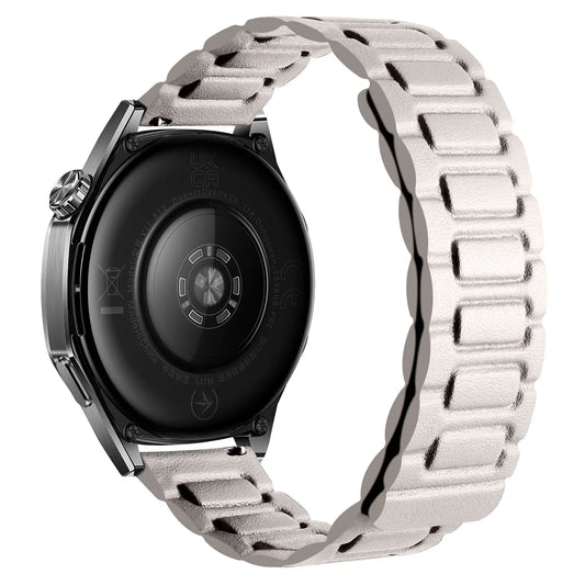 Garmin 18/20/22mm Quick Release Magnetic Leather Link Band