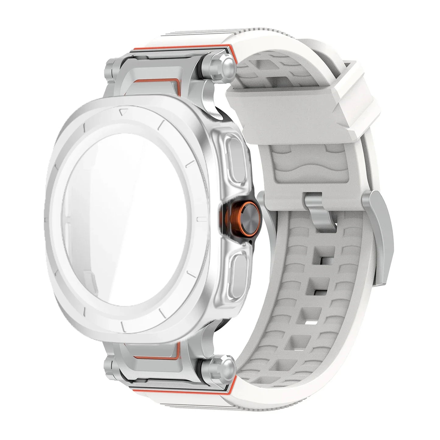 Samsung Galaxy Ultra/Ultra2 Silicone Sport Watch Band - Acrylic Case