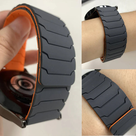 OnePlus Smartwatch Bands, Magnetic Silicone Loop Sport Watch Band Strap