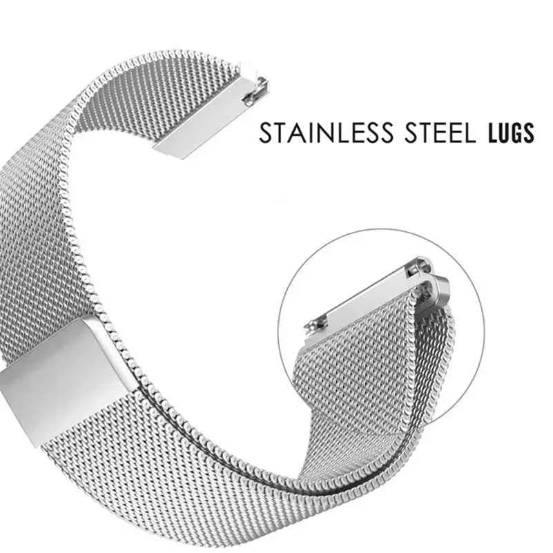 20/22mm Magnetic Milanese Loop Band – Samsung Galaxy Watch 7/6/5/4, Huawei GT5/GT4/GT3, Gear S3 & More