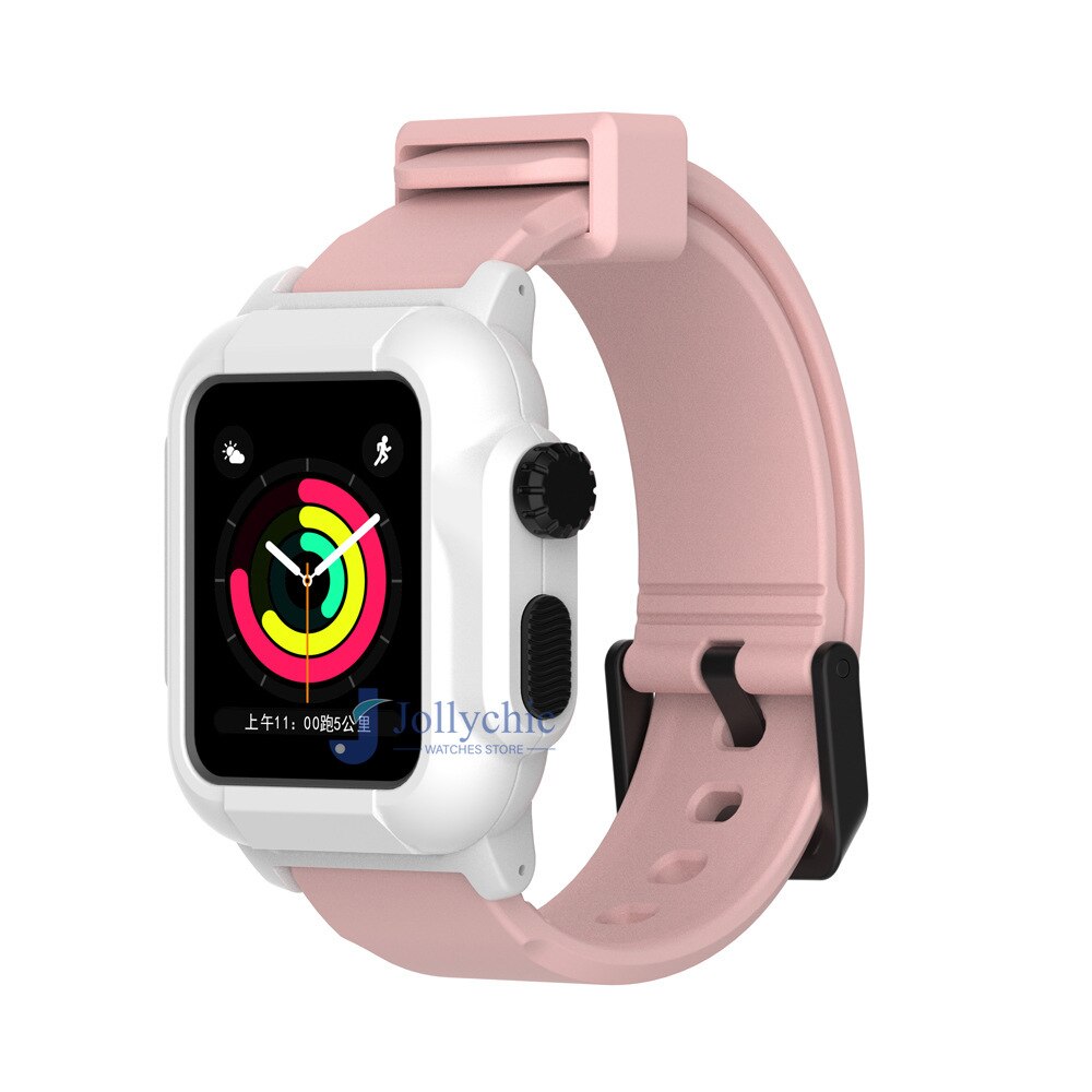 Silicone Band+Case For Apple Watch Strap - Stylish Protection