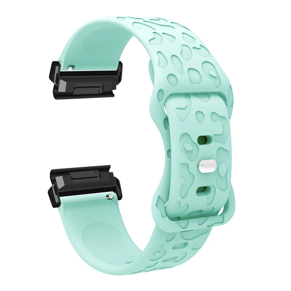 Garmin QuickFit 22/26mm Embossed Silicone Band with Tuck Closure