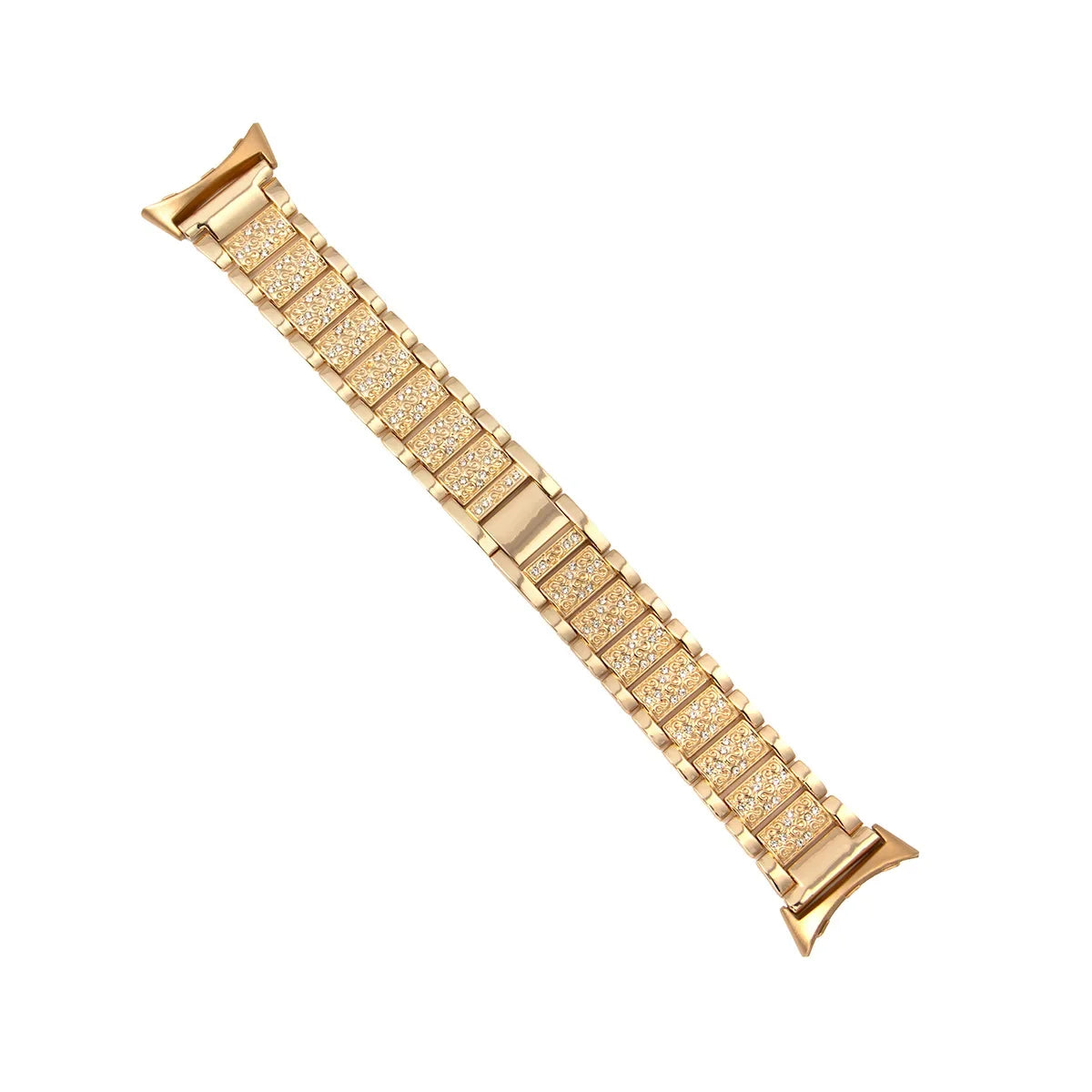 Google Pixel Watch 5, 4 & 3 Rhinestone Stainless Steel Link Band