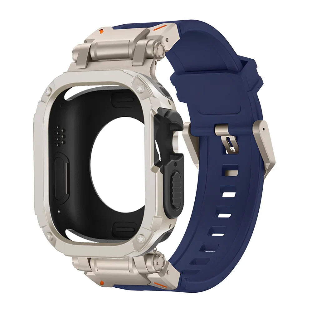 Silicone Case + Band Combo for Apple Watch Series Ultra 1/2/3/4