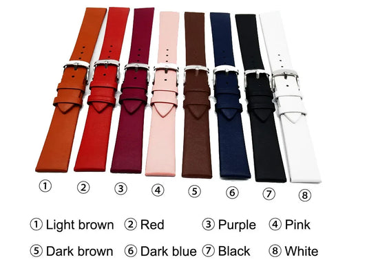 OnePlus Smartwatch Leather Band, Calf Leather Strap with Pin Buckle