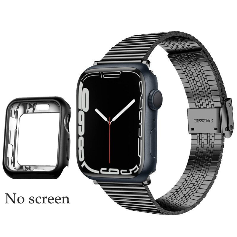 Stylish Stainless Steel Apple Watch Band - Elevate Your Look with Durability and Comfort