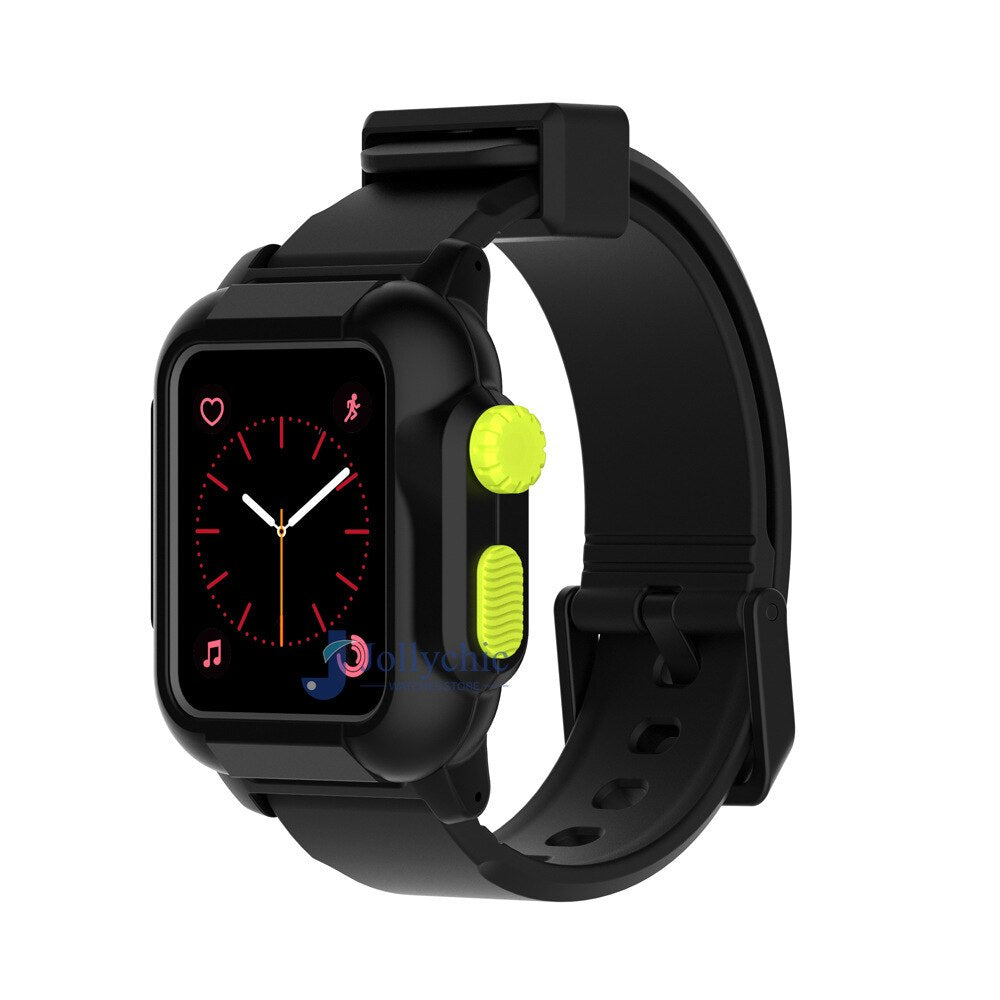 Silicone Band+Case For Apple Watch Strap - Stylish Protection